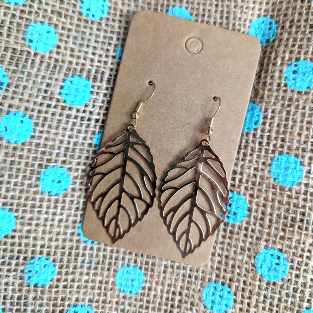 Minimalist Leaf Earrings